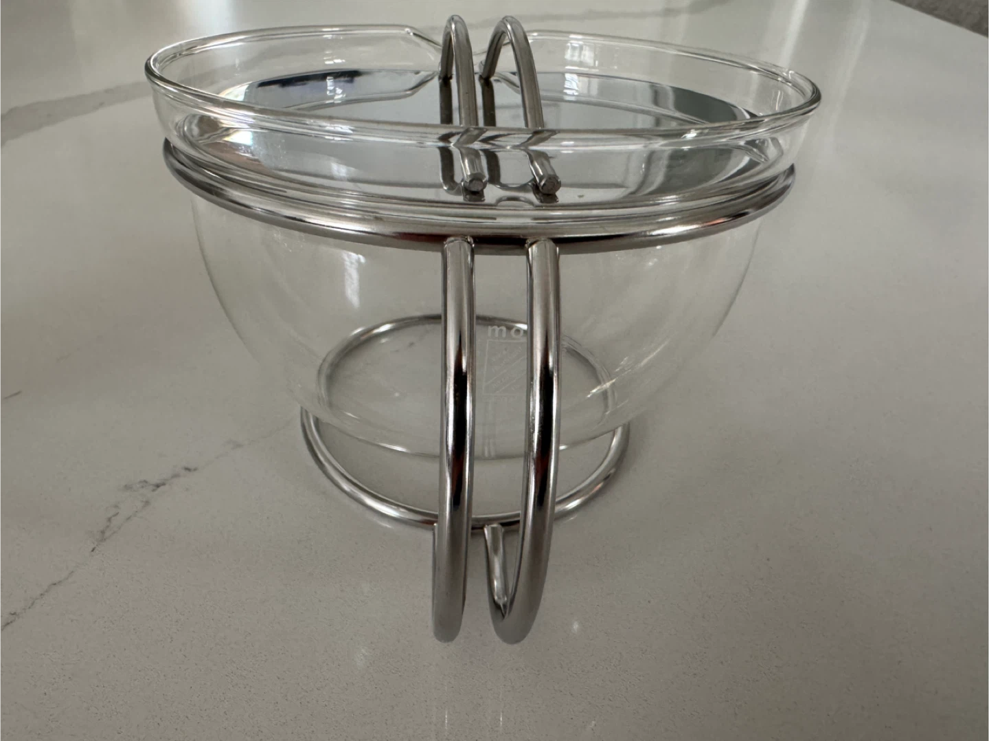 Vintage 90’s Mono Glass Teapot Tassilo Von Grolman Design 3 Cup - photo 2
