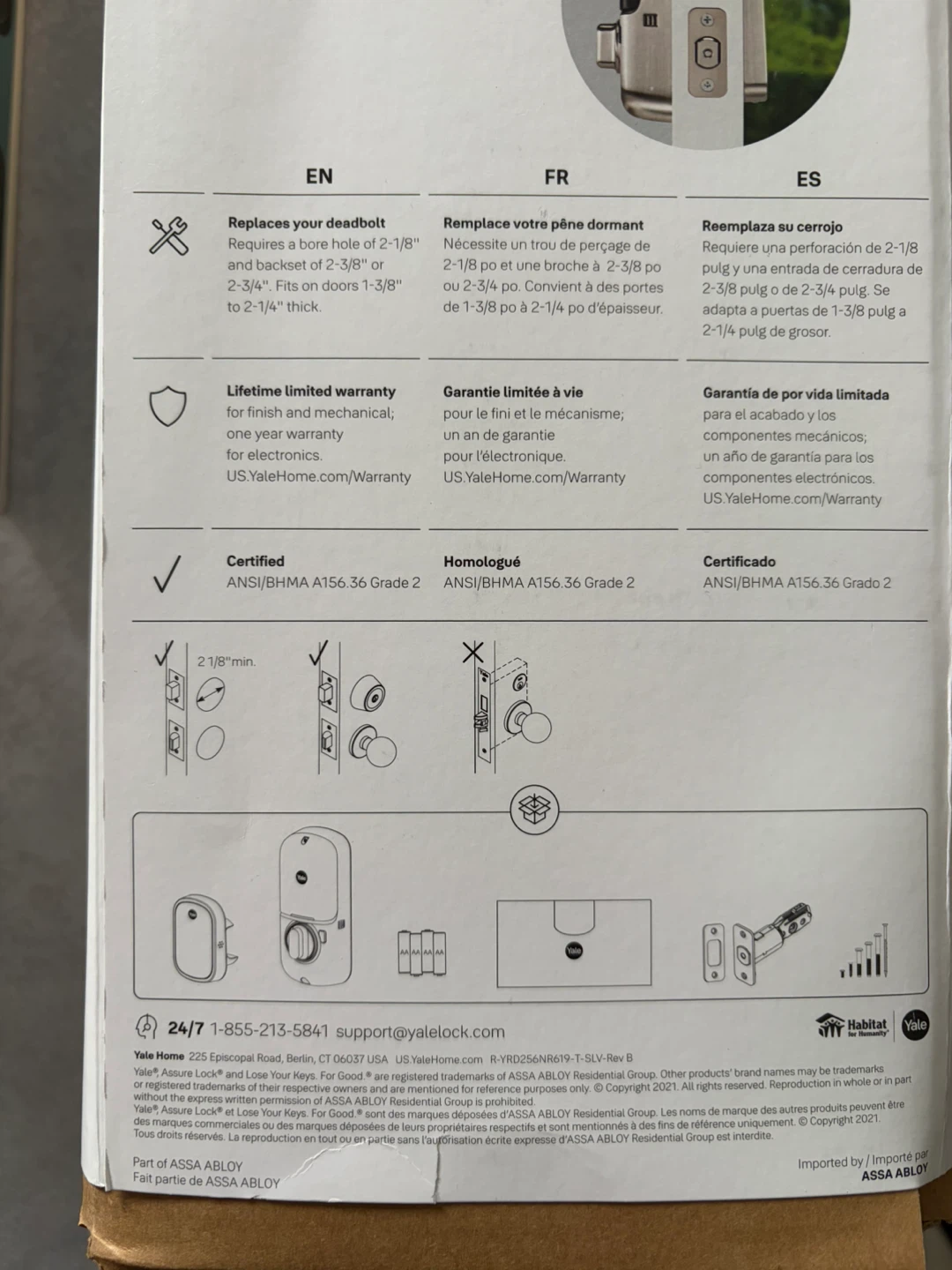 Yale Assure Lock SL Touchscreen Deadbolt - photo 2