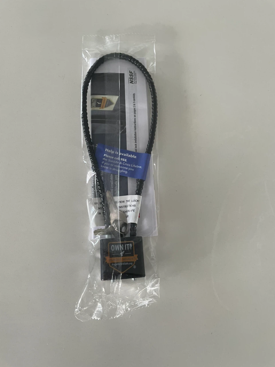 OWN IT? Security Cable Lock with Keys