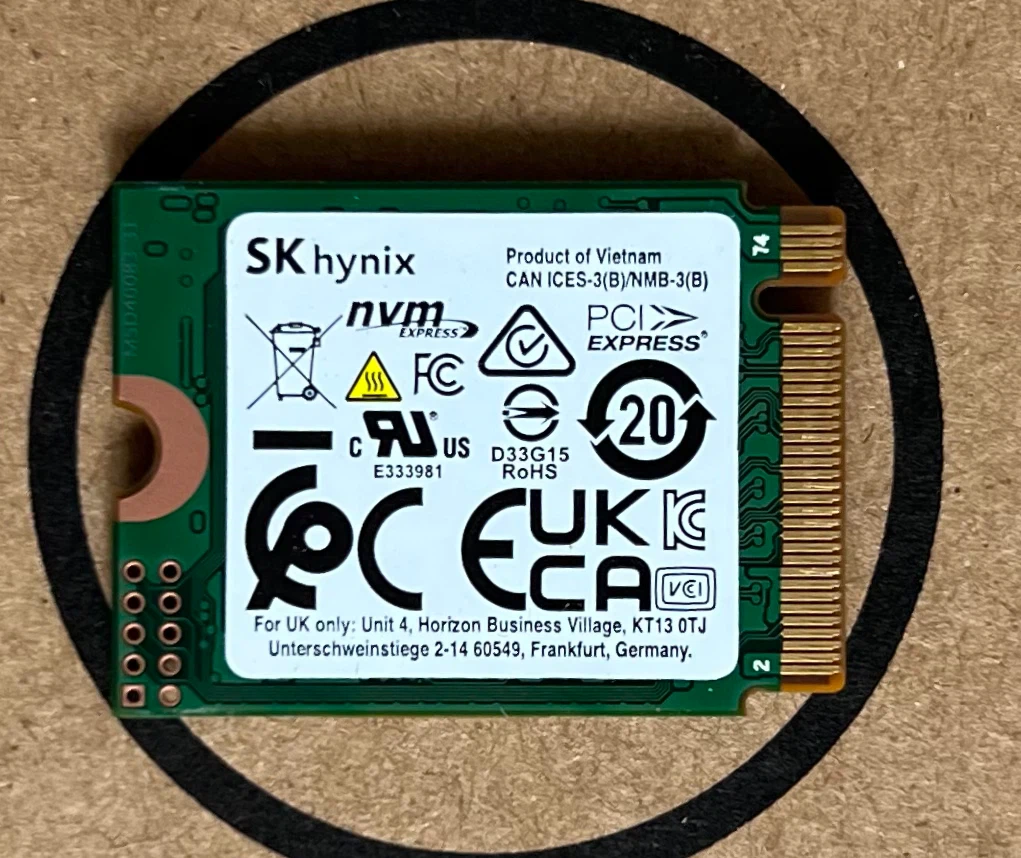 SK hynix 512GB NVMe SSD M.2 2230 (steam deck size) - photo 2