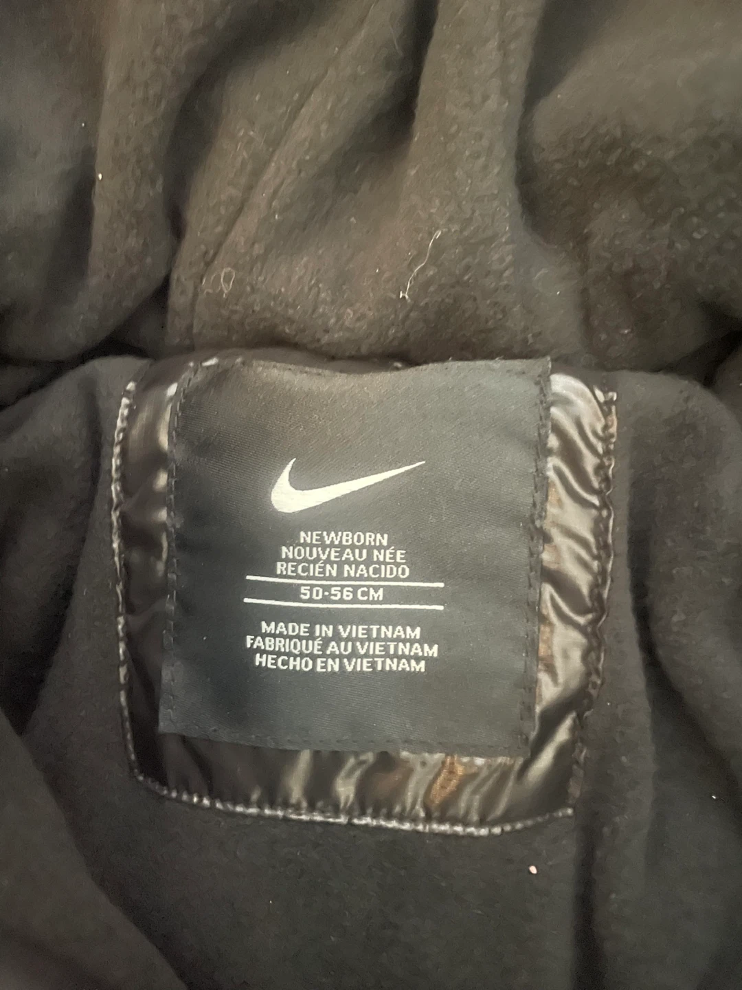 Nike Newborn Bunting Snowsuit Black - photo 3