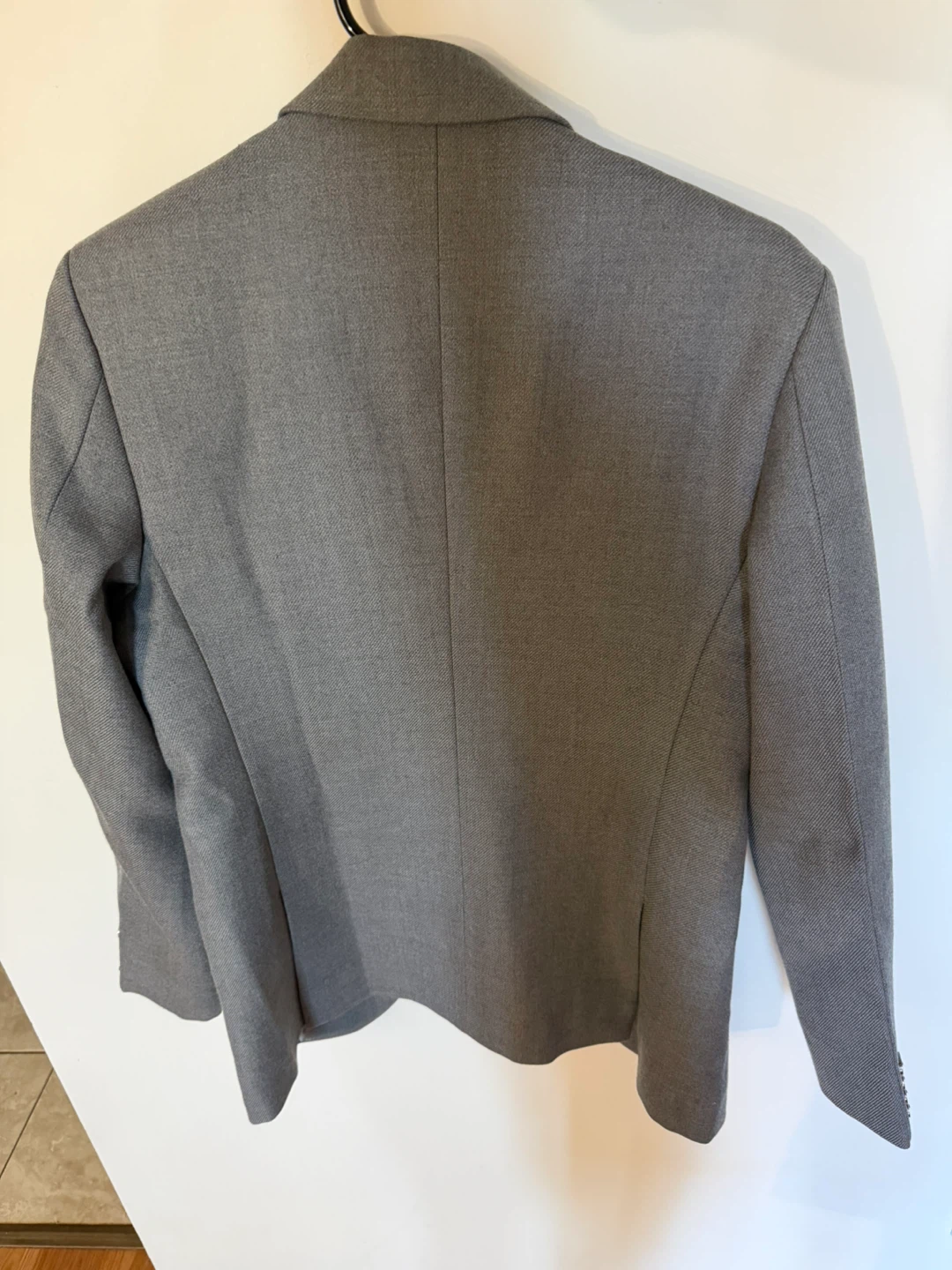 Grey coat with formal pent