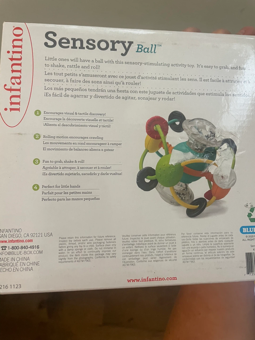 Infantino Sensory Ball Activity Toy - photo 2