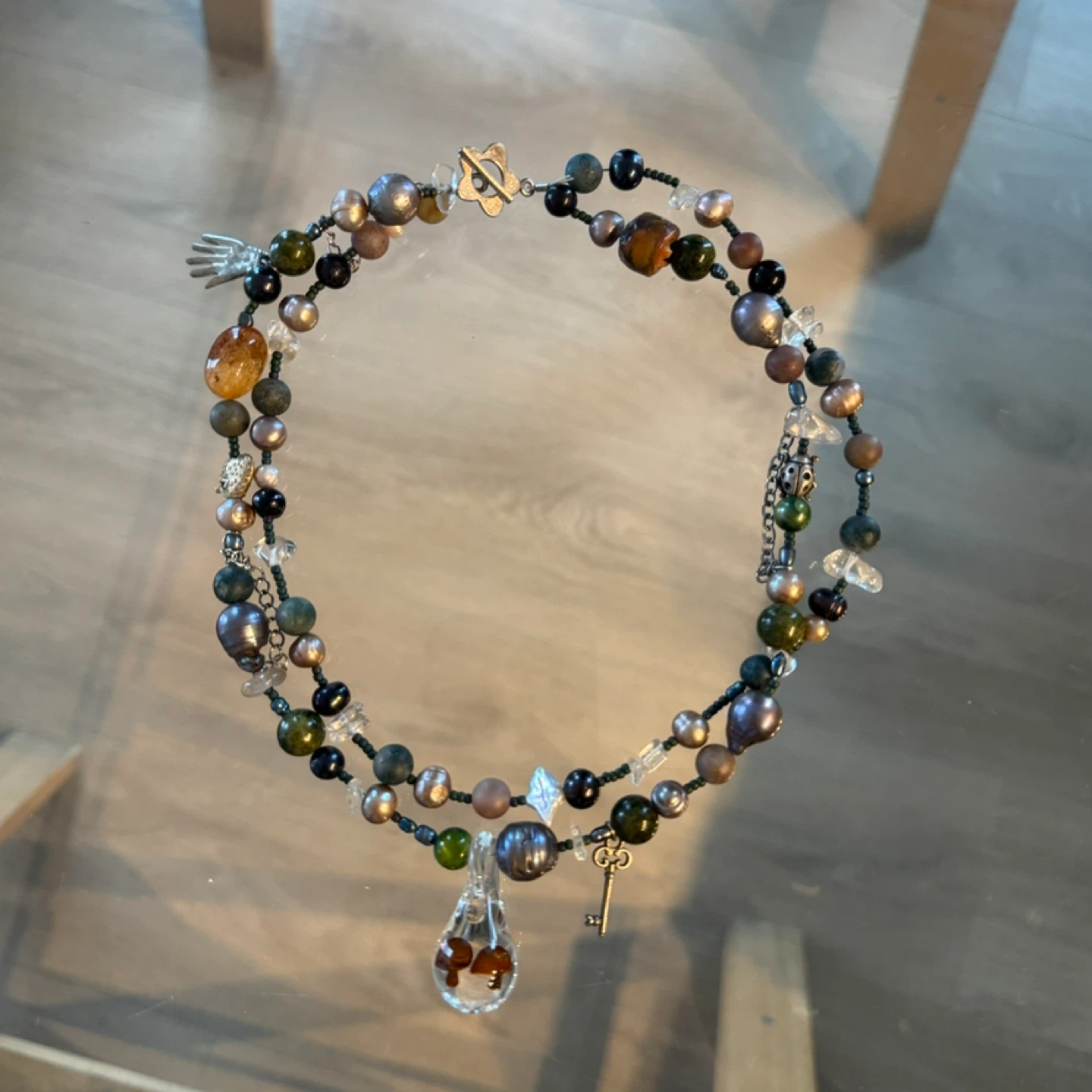 Harlot Hands beaded necklace