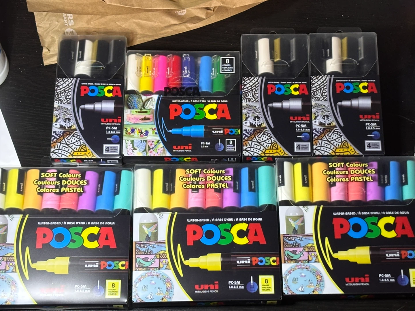 Various brand new packs Posca Water Based Paint Markers