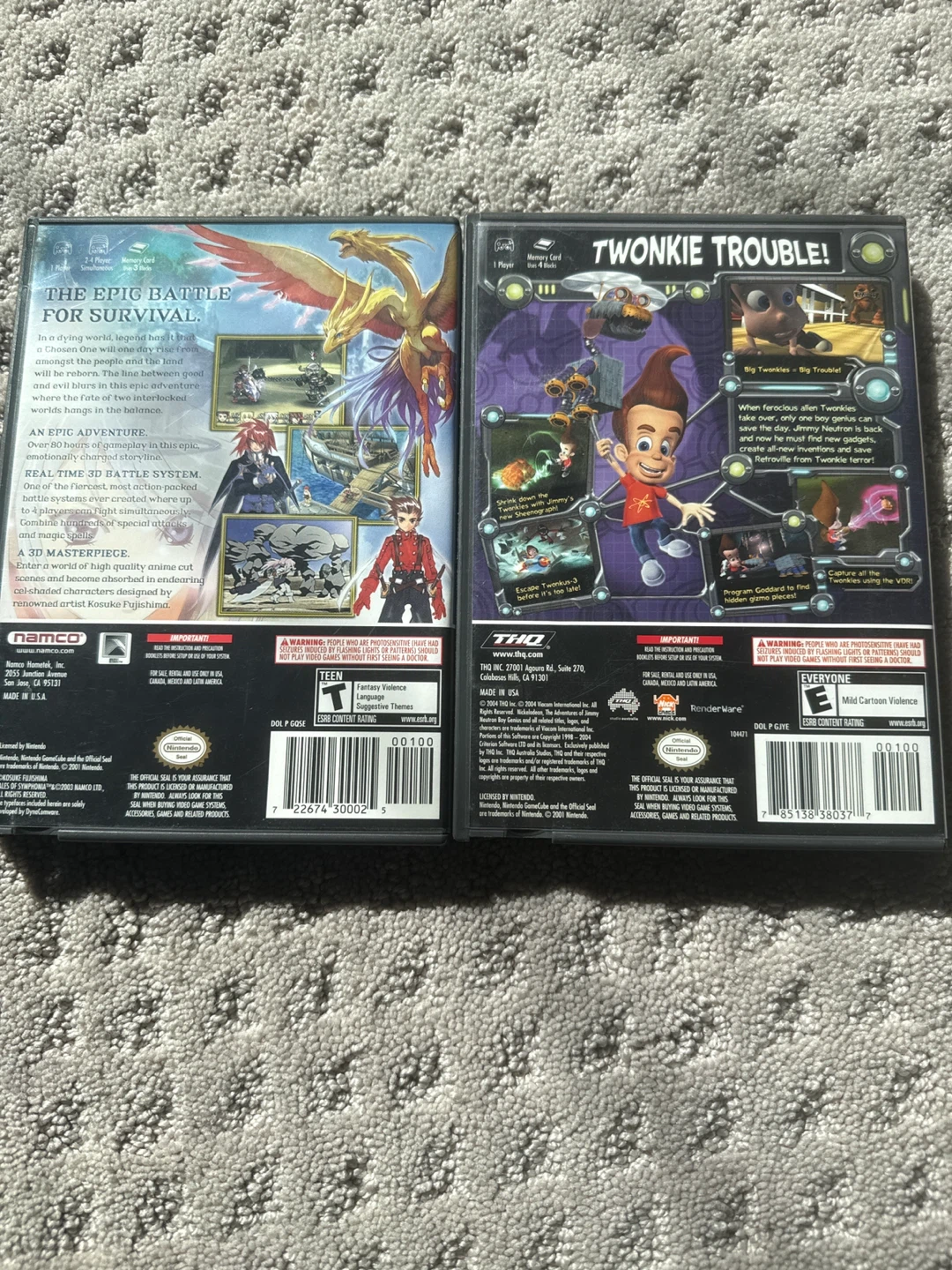 Nintendo GameCube Games: Tales of Symphonia & Jimmy Neutron - photo 2