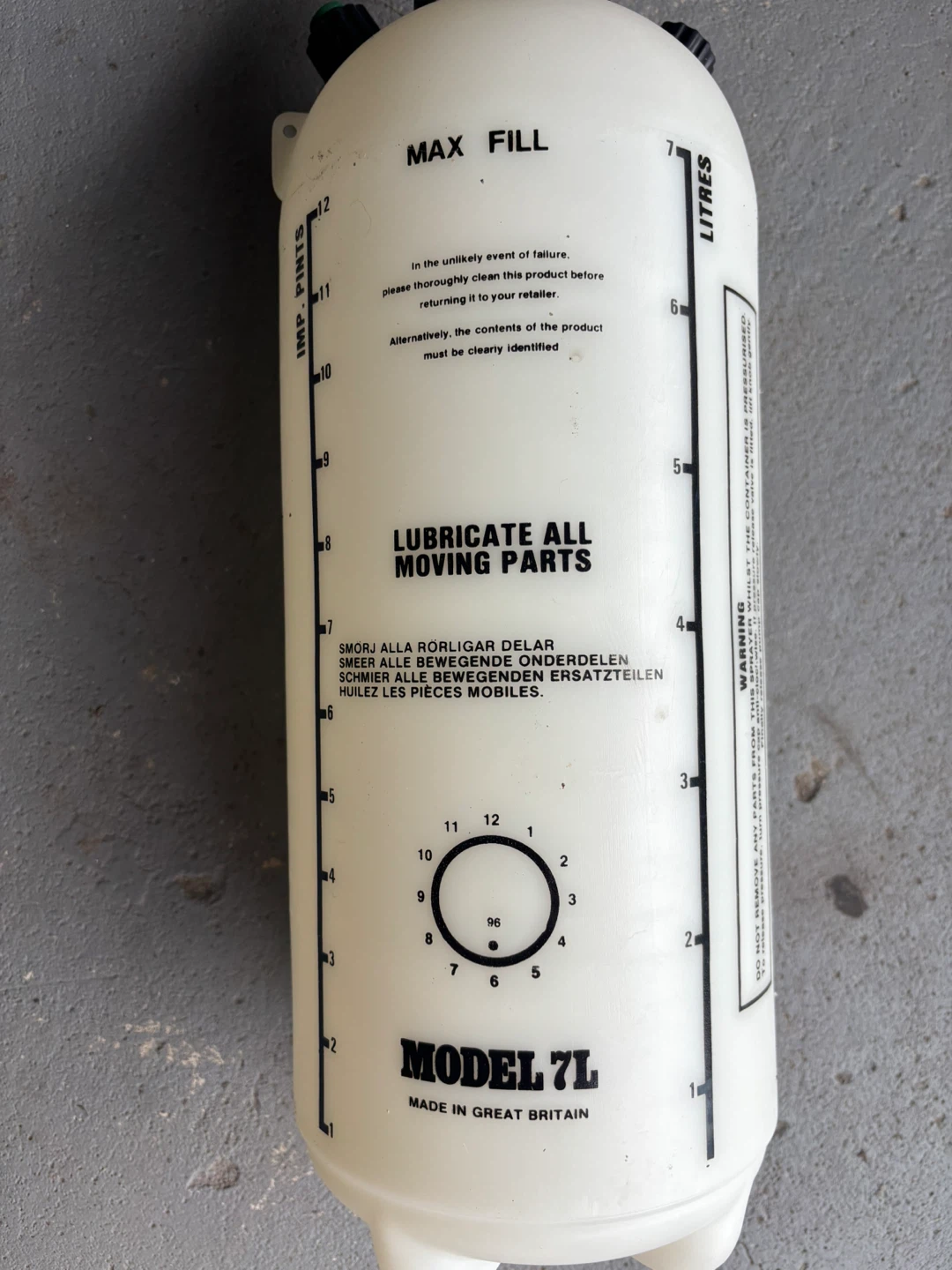 Model 7L Grease Gun and Brewing Equipment