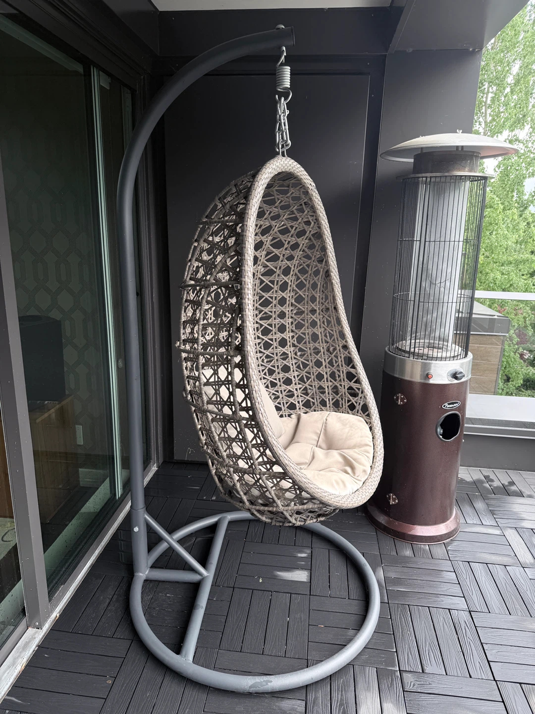 Hanging Egg Chair with Cushions - photo 2