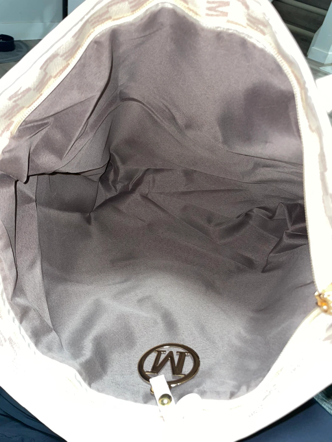 Cream and Pink M Monogram Tote Bag - photo 4