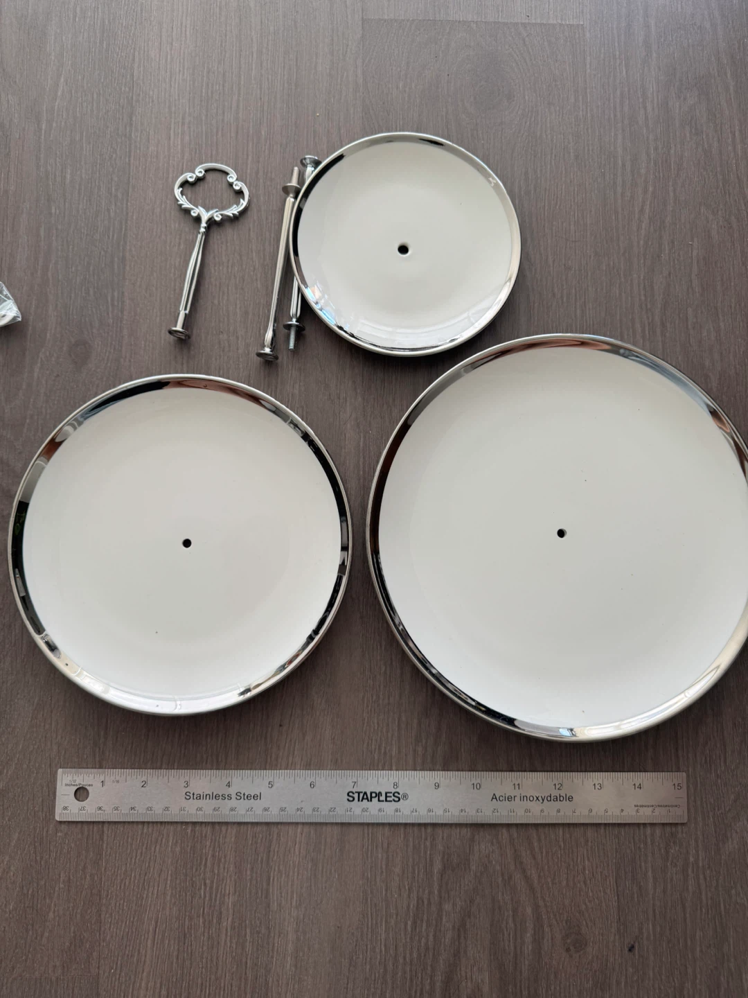 3-Tier Serving Stand Hardware and Plates