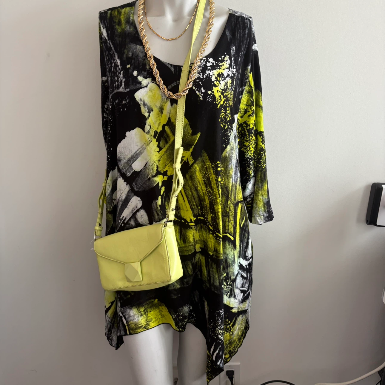Dress with Abstract Print