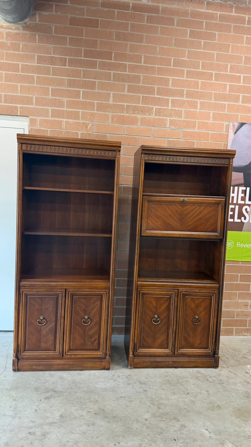 Wooden Bookcase Set