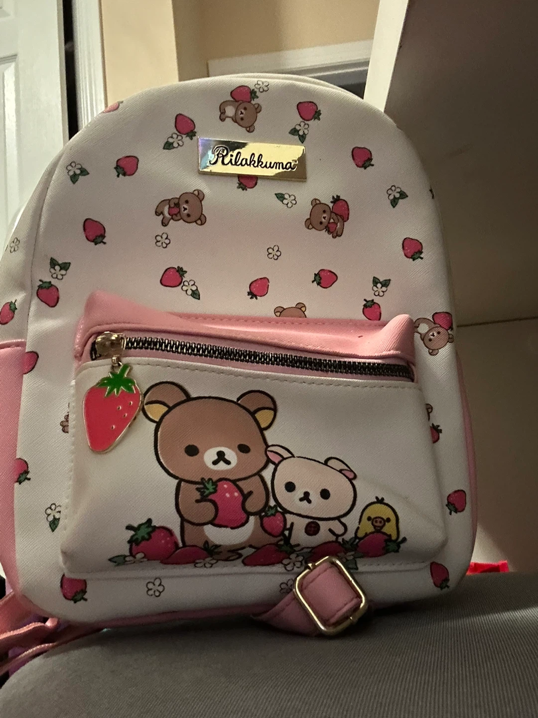 Rilakkuma Strawberry Mini Backpack