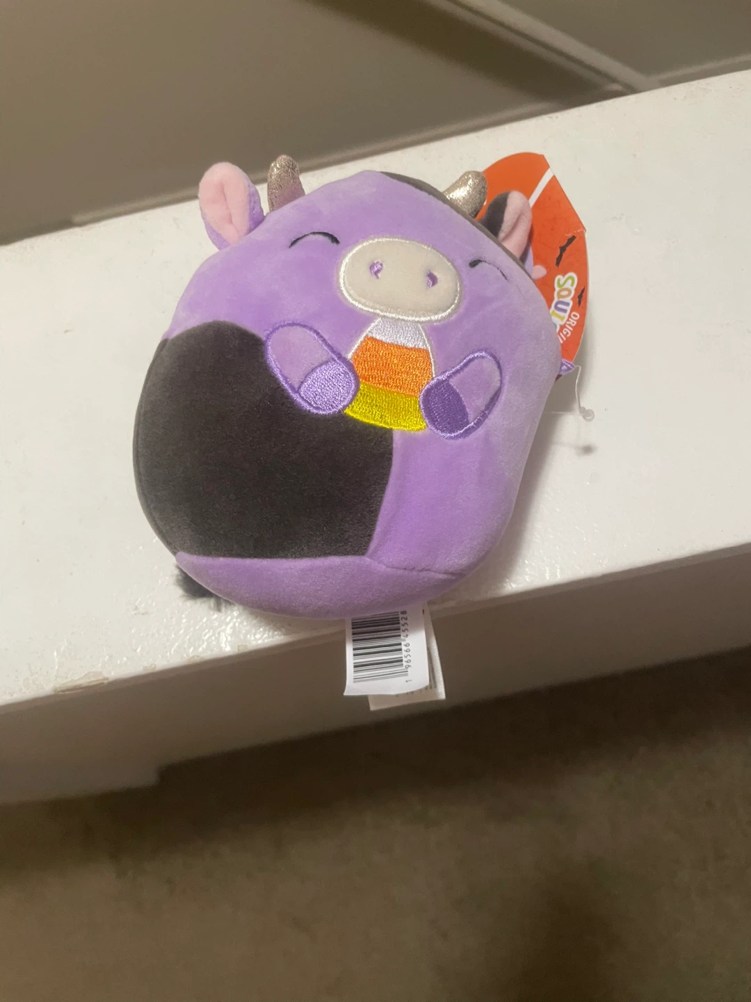 Squishmallows Purple Halloween Cow Plush Toy