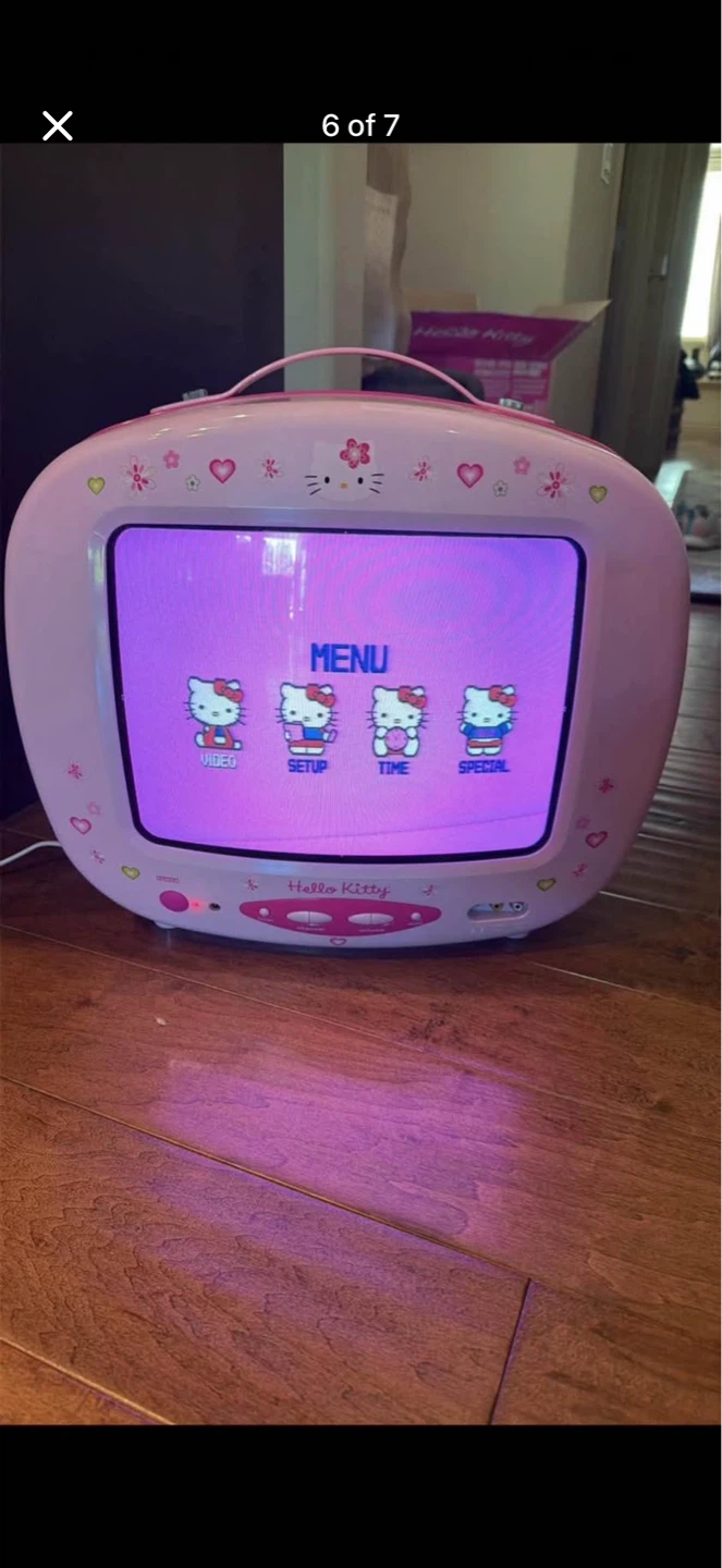 Hello Kitty 13" Color TV vintage brand new in box - photo 2