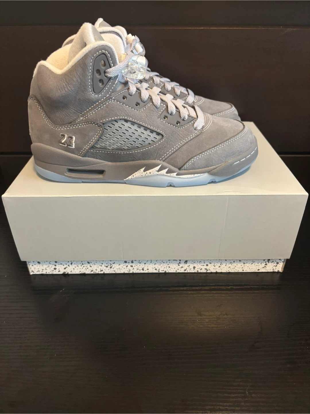 Jordan 5 Retro Wolf Grey 2026 size 5y - photo 4