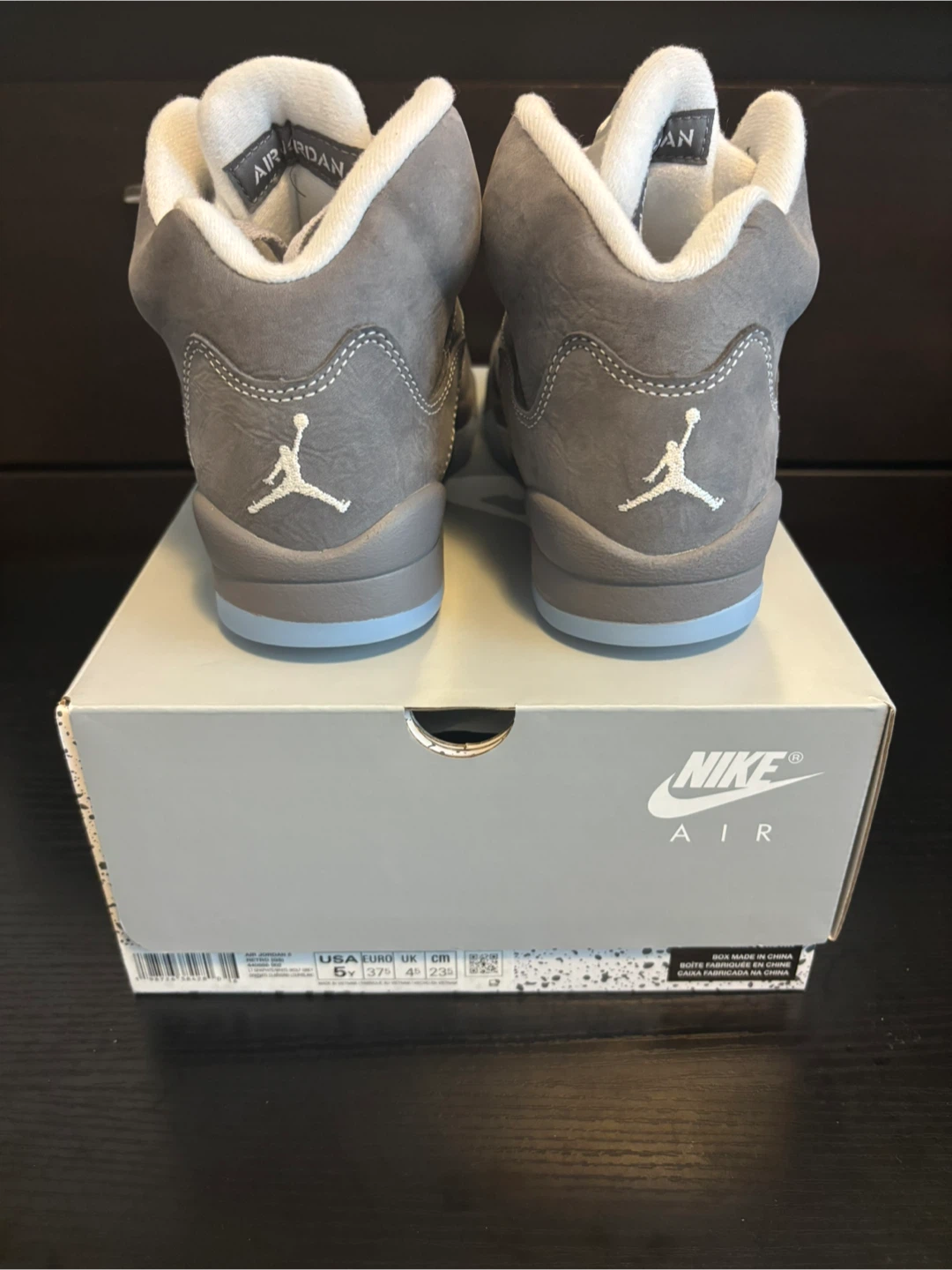 Jordan 5 Retro Wolf Grey 2026 size 5y - photo 3