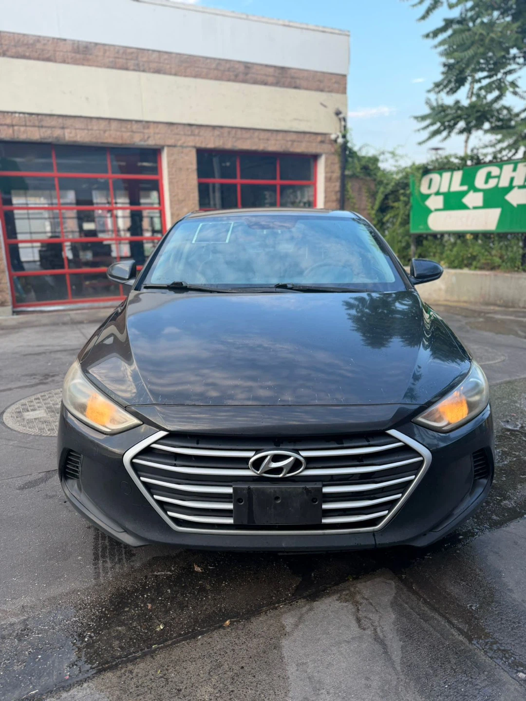 Black Hyundai Elantra Sedan