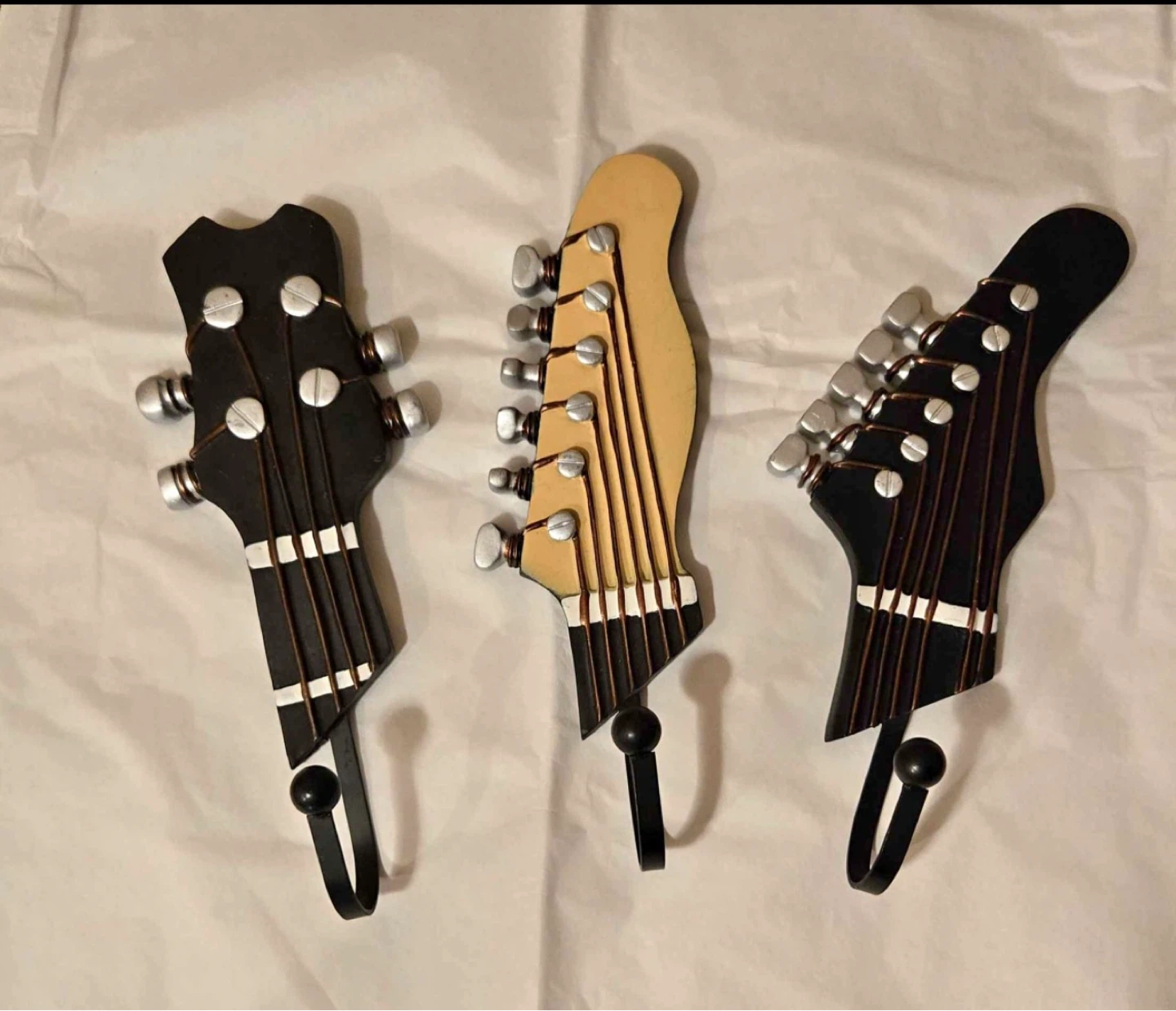 Guitar Headstock Wall Hooks Set