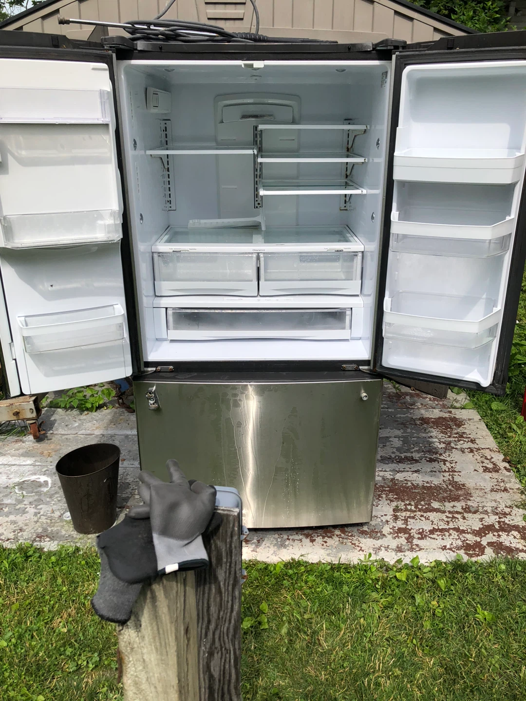 GE Stainless Steel French Door Refrigerator - photo 2