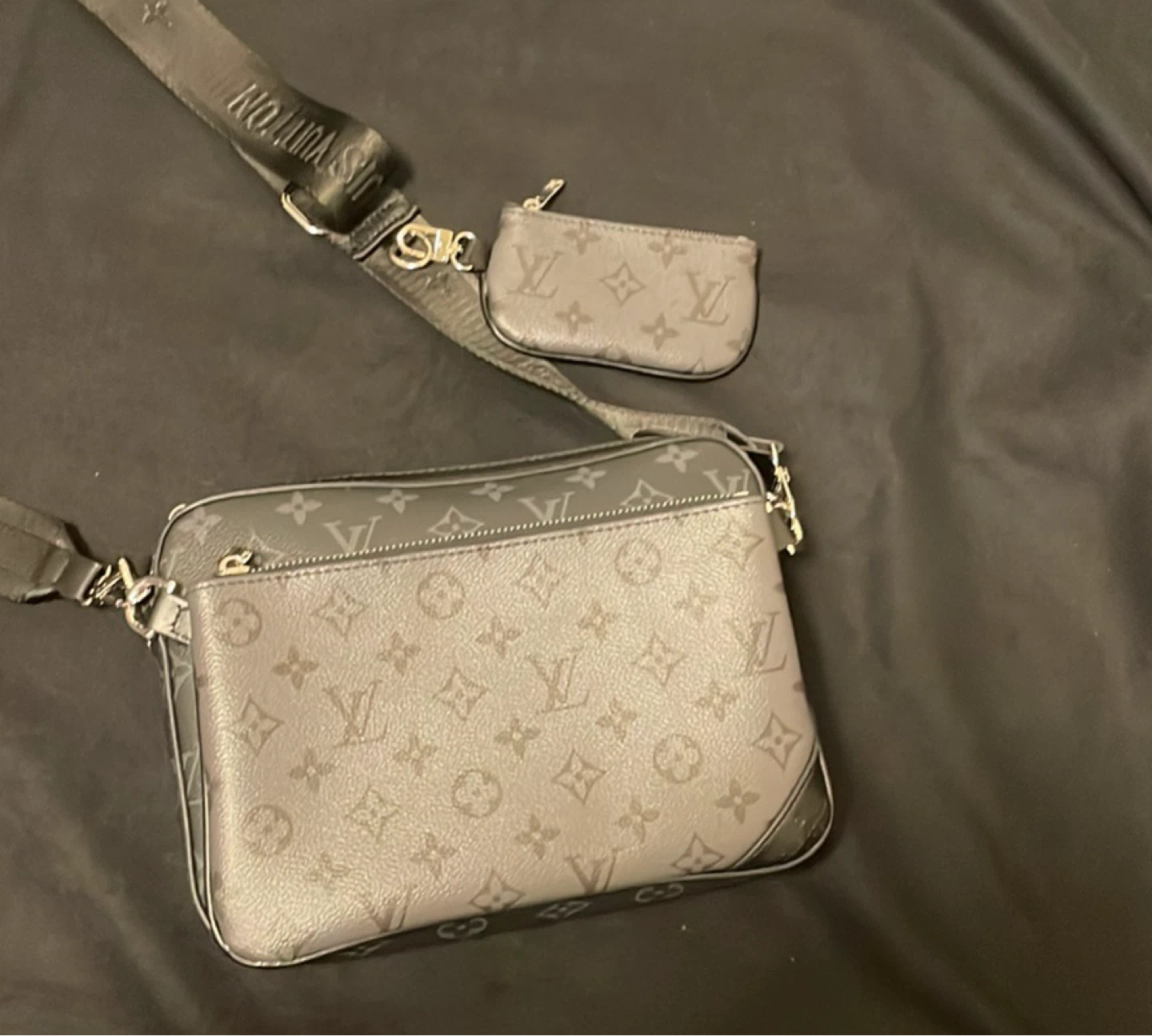 Louis Vuitton Monogram Crossbody Bag with Pouch