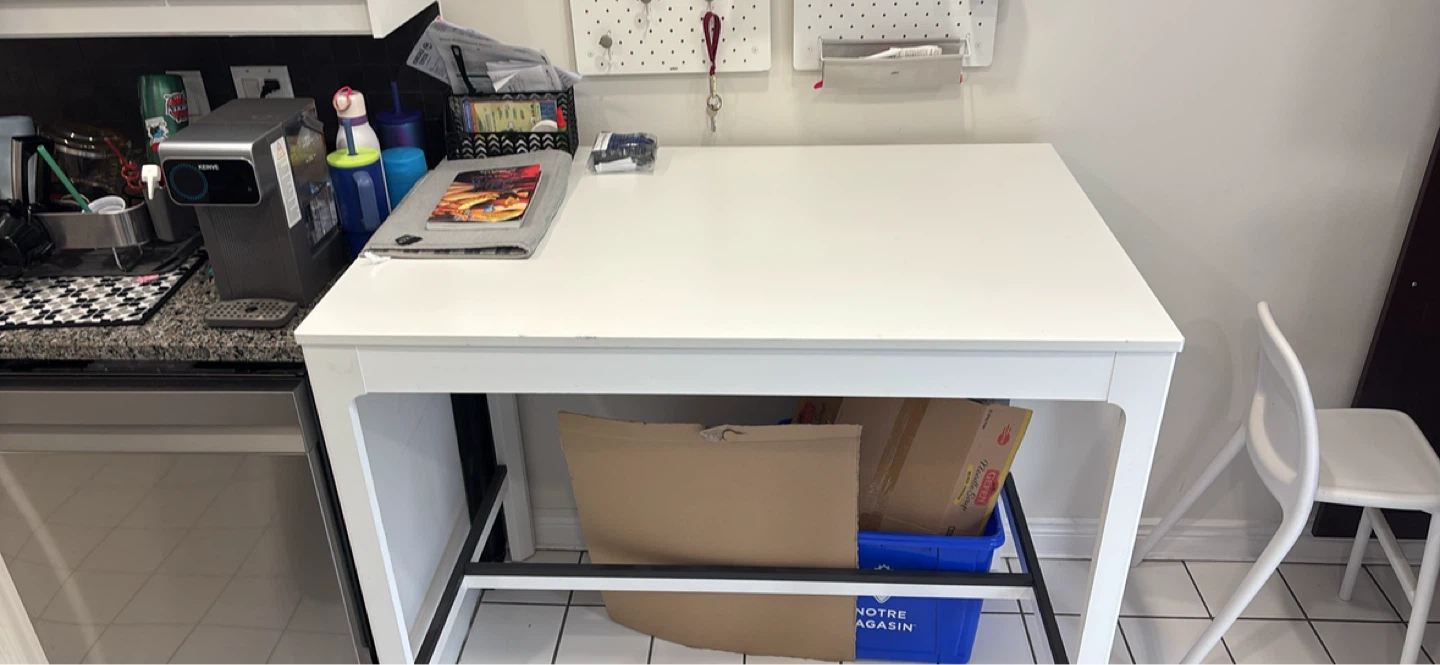 High White Square Dining Table from IKEA