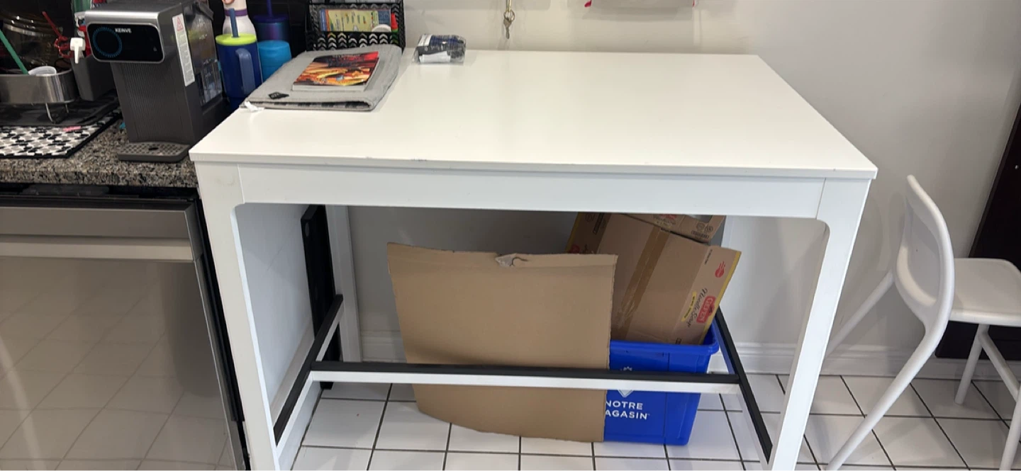 High White Square Dining Table from IKEA - photo 2