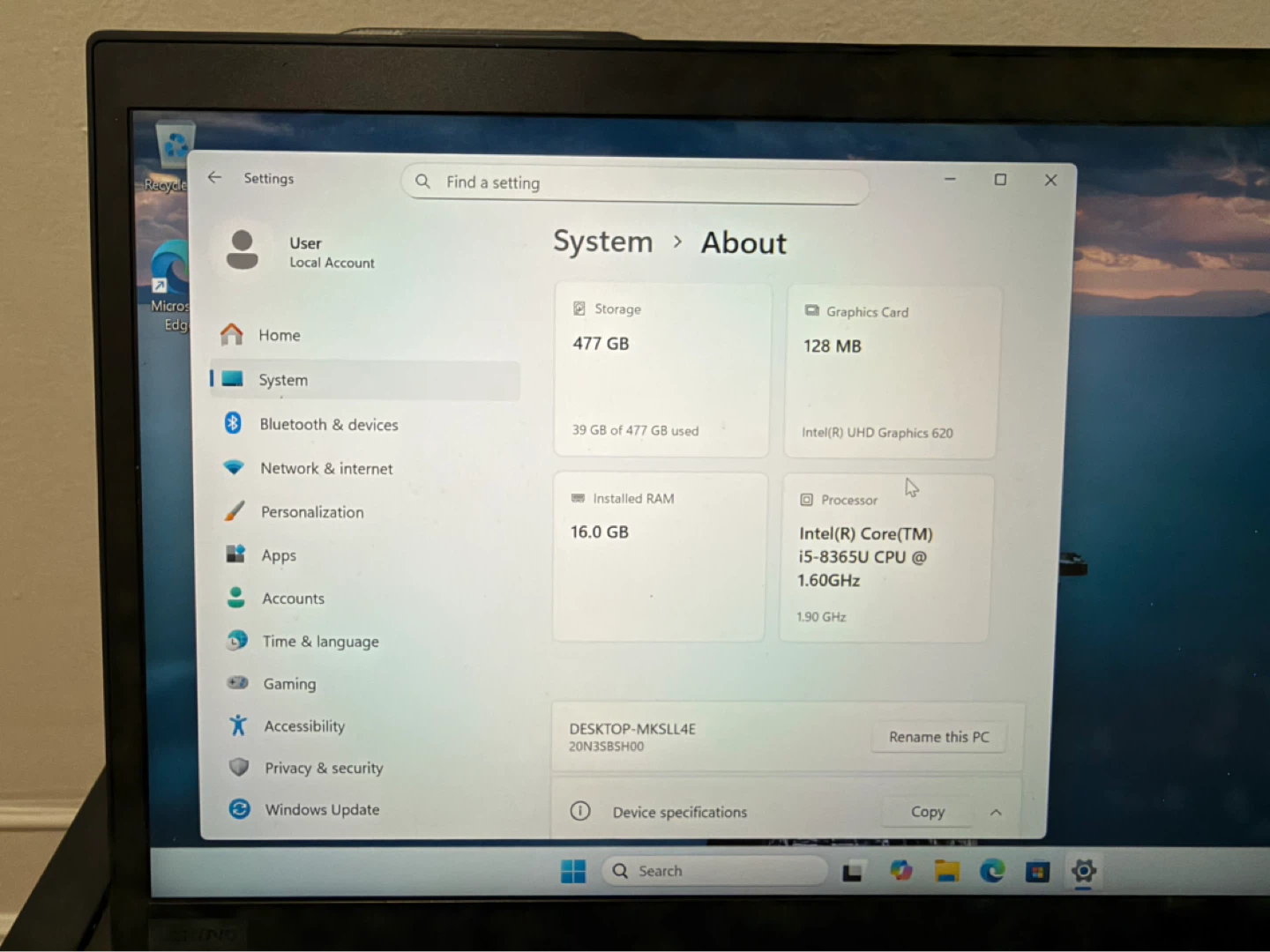 Lenovo ThinkPad T490 - LIKE NEW - photo 3