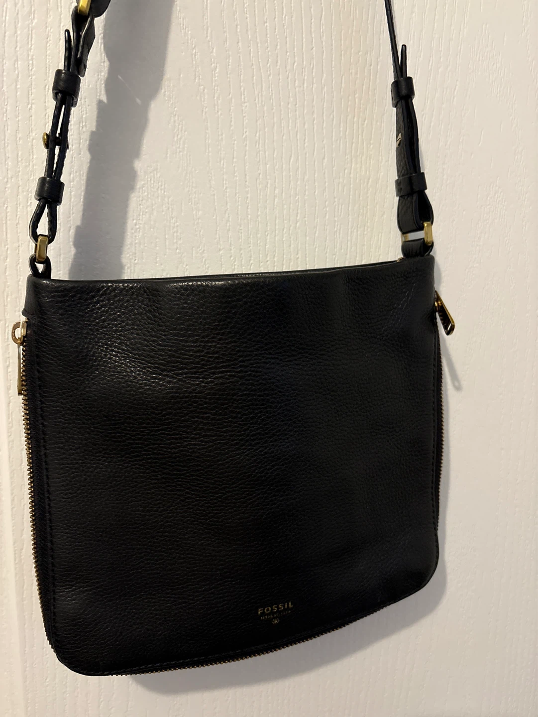 Fossil Black Leather Crossbody Bag - photo 2
