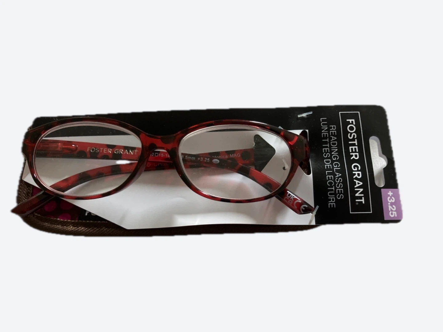 Foster Grant Reading Glasses +3.25 Tortoiseshell