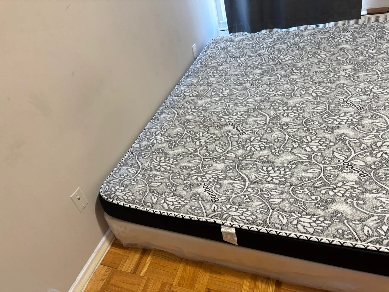 Mattress with box frame and mattress cover