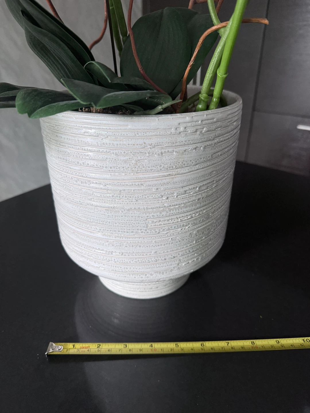 White Artificial Orchid Plant - photo 4