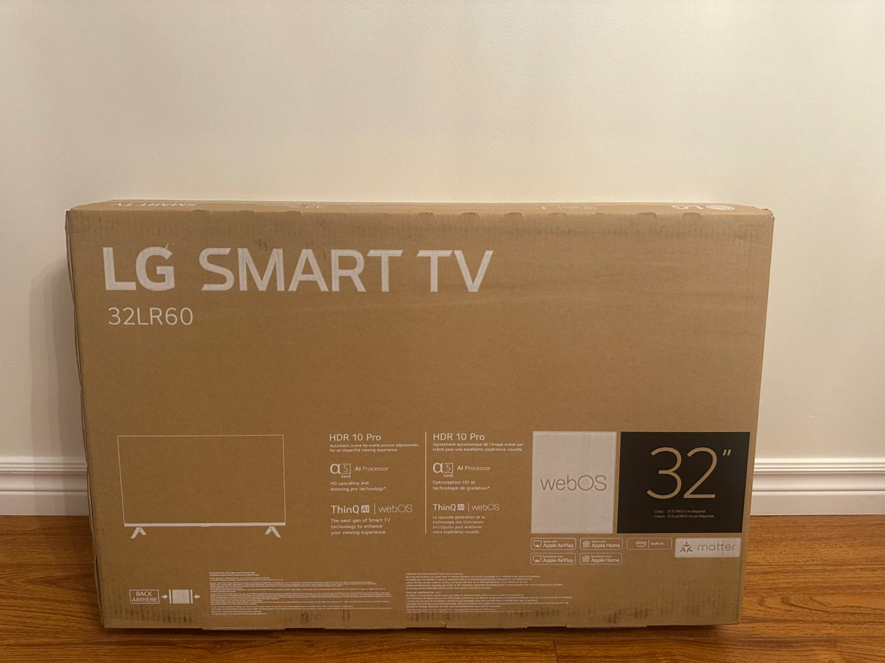Brand new 32” LG Smart TV-unopened box