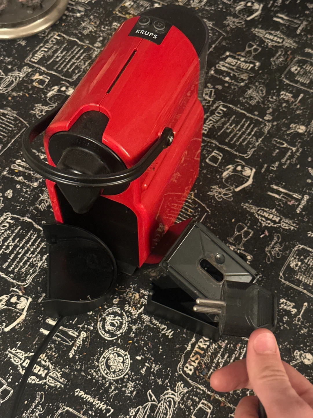 EU PLUG !!!! Red Krups Espresso Machine EU PLUG!!!!!