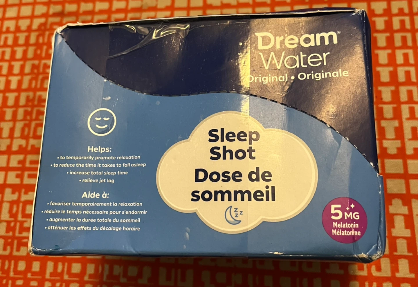 Dream Water Sleep Shot - 5mg Melatonin (12 Count)