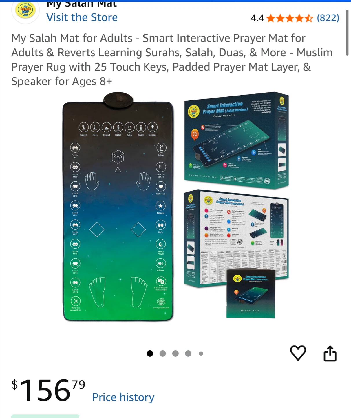 Smart Interactive Prayer Mat for Adults - My Salah Mat