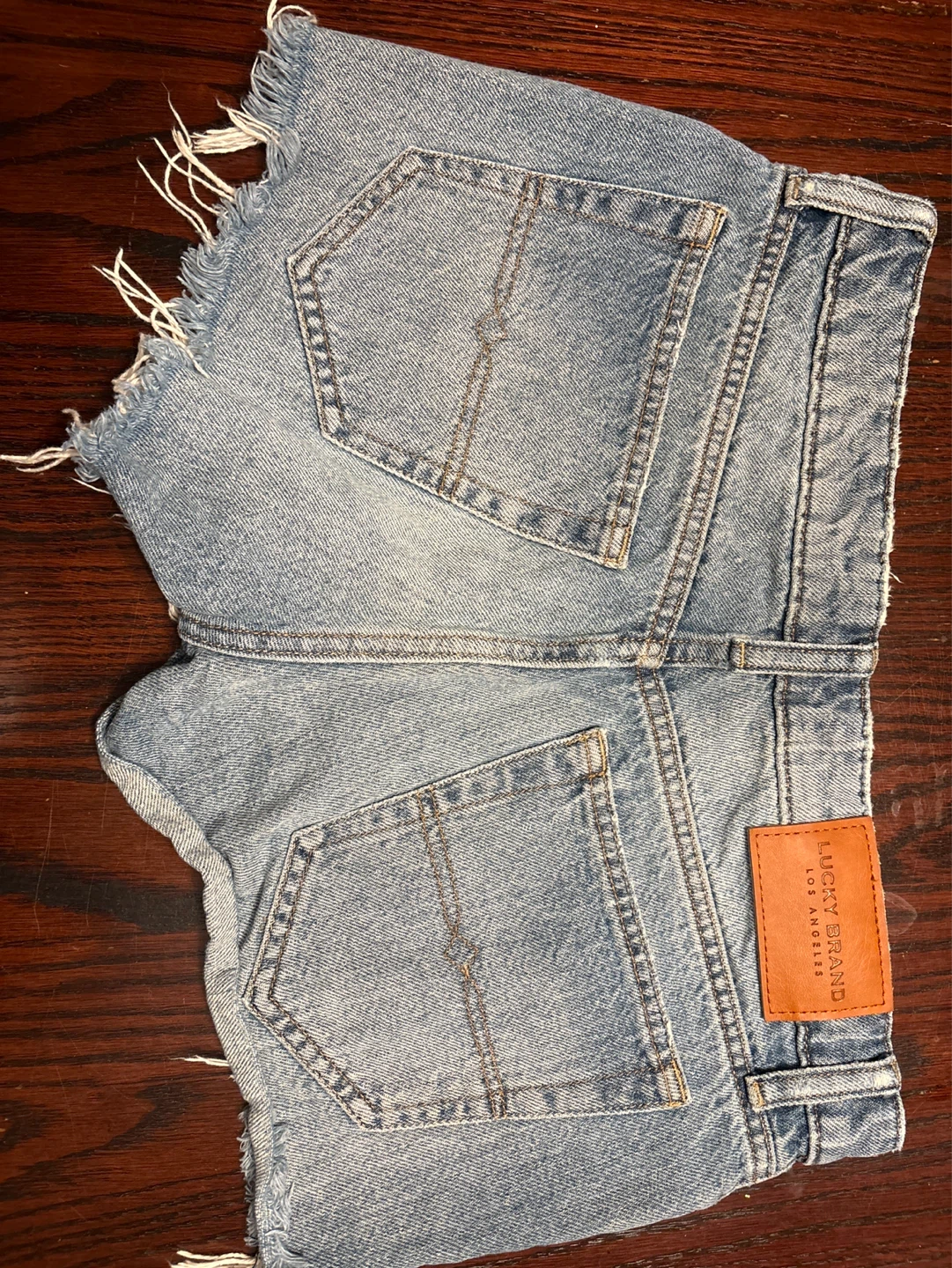 Denim Cut-off Shorts - photo 4