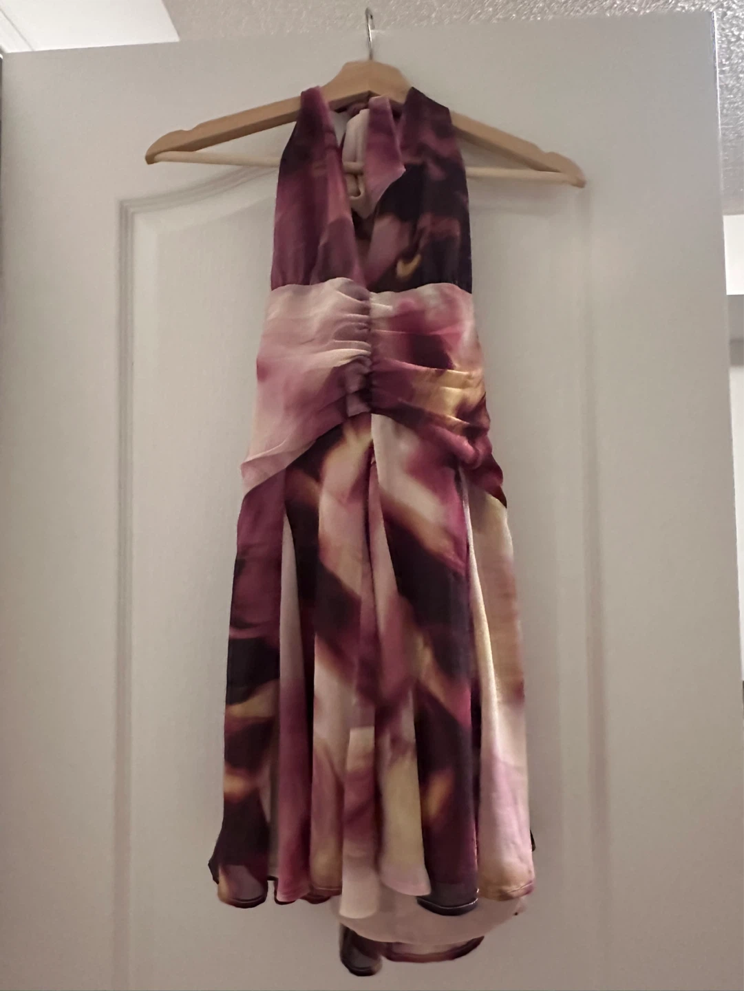 DYNAMITE Floral Halter Neck Dress