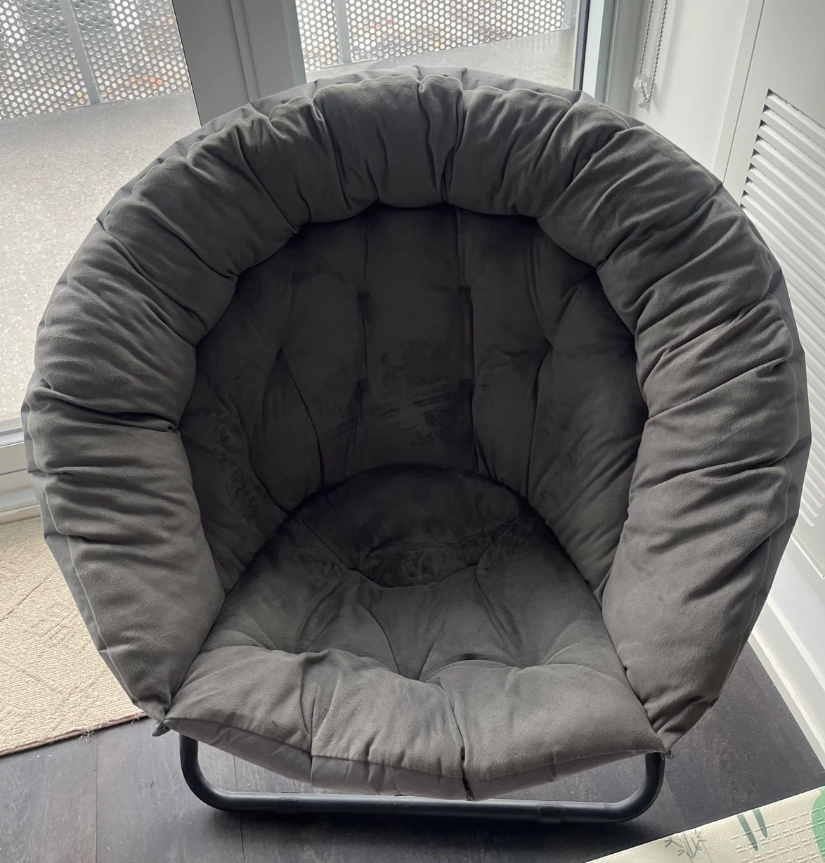 Grey Saucer Chair