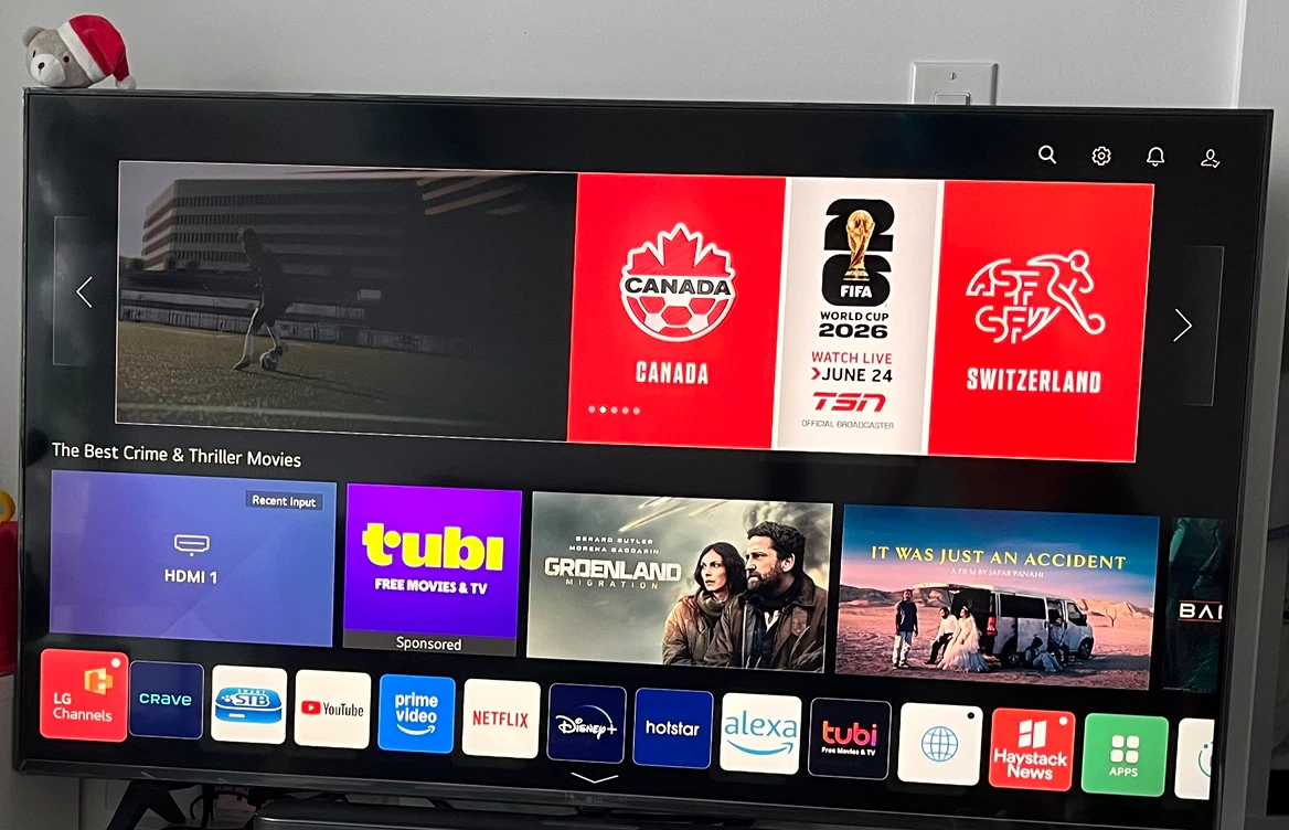 LG Smart TV - FIFA World Cup 2026 Display