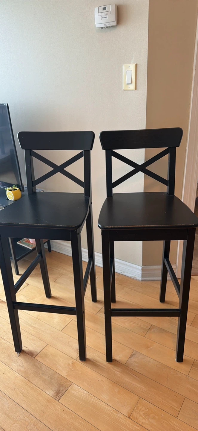 Set of 2 IKEA INGOLF Bar Stools