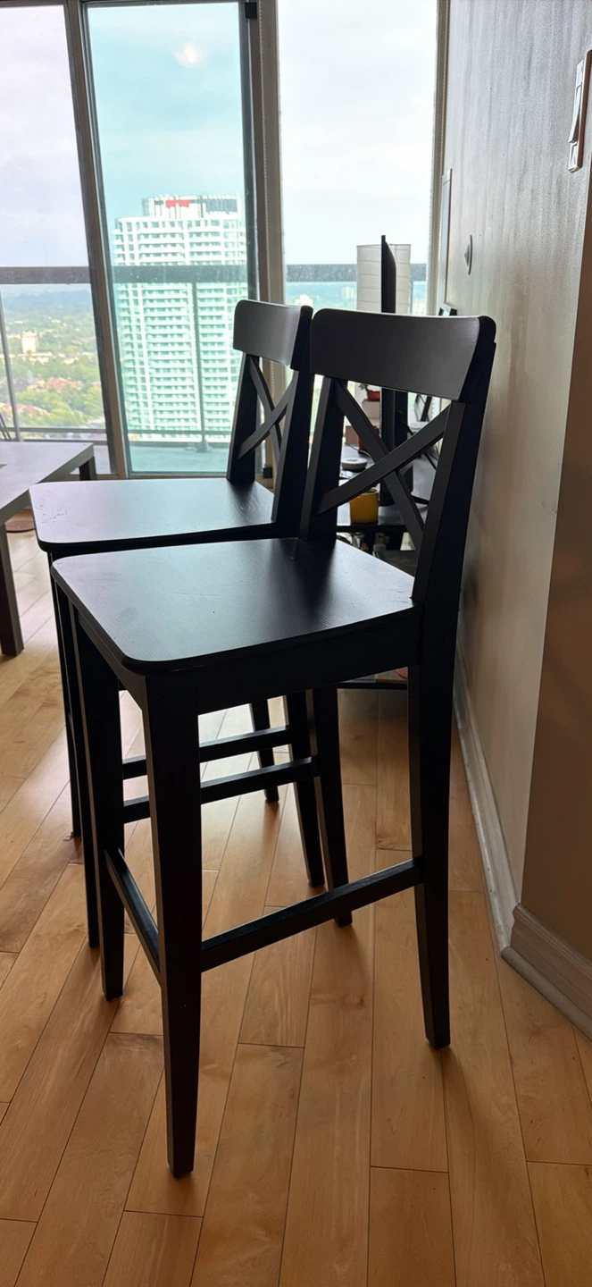 Set of 2 IKEA INGOLF Bar Stools - photo 2