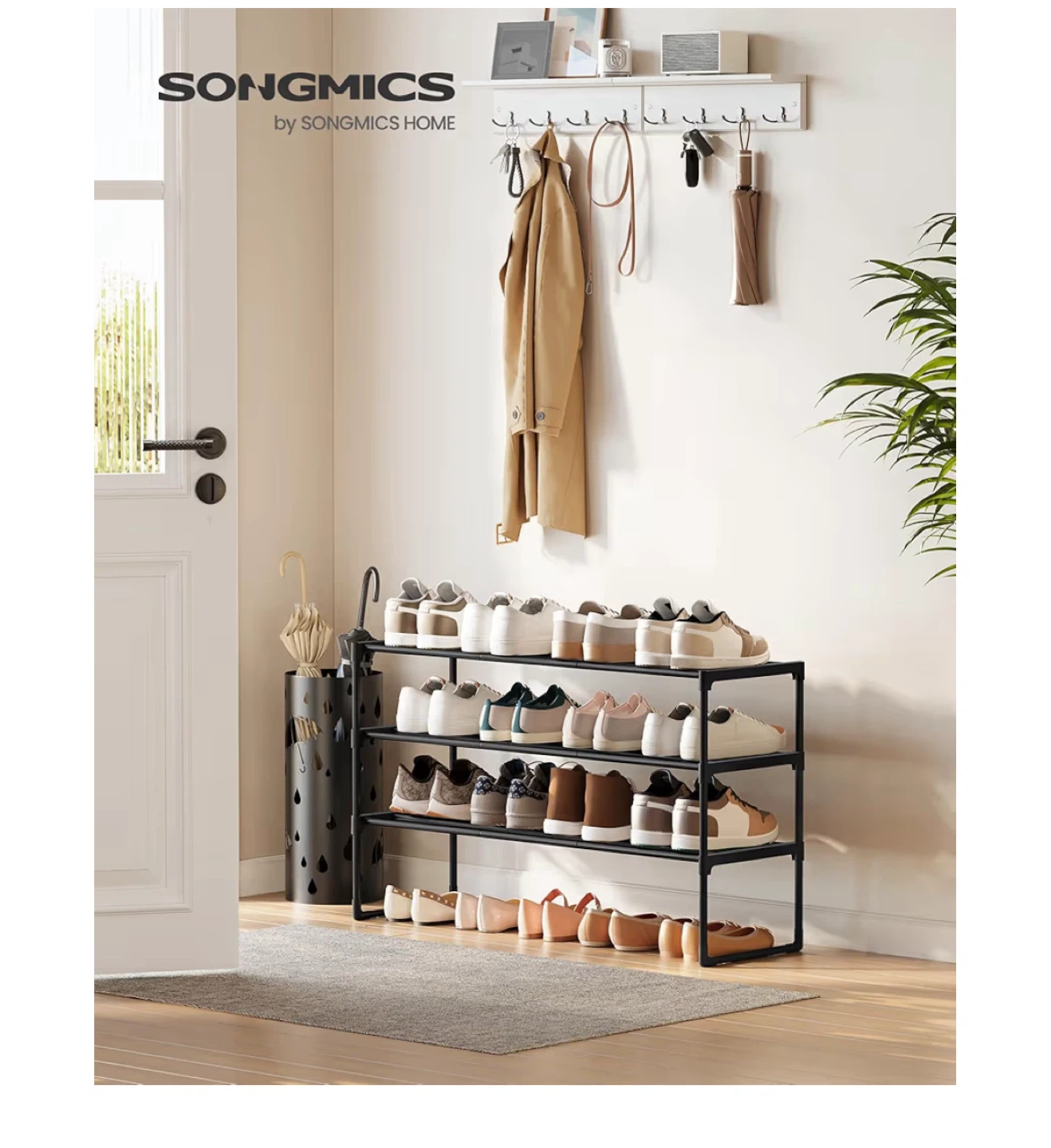 Shoe Rack, 3-Tier Shoe Organizer, - photo 5