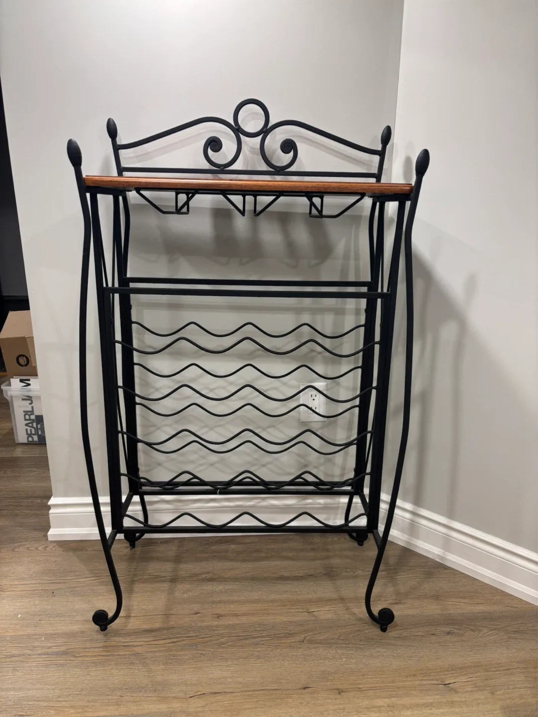 Wrought Iron Wine Rack