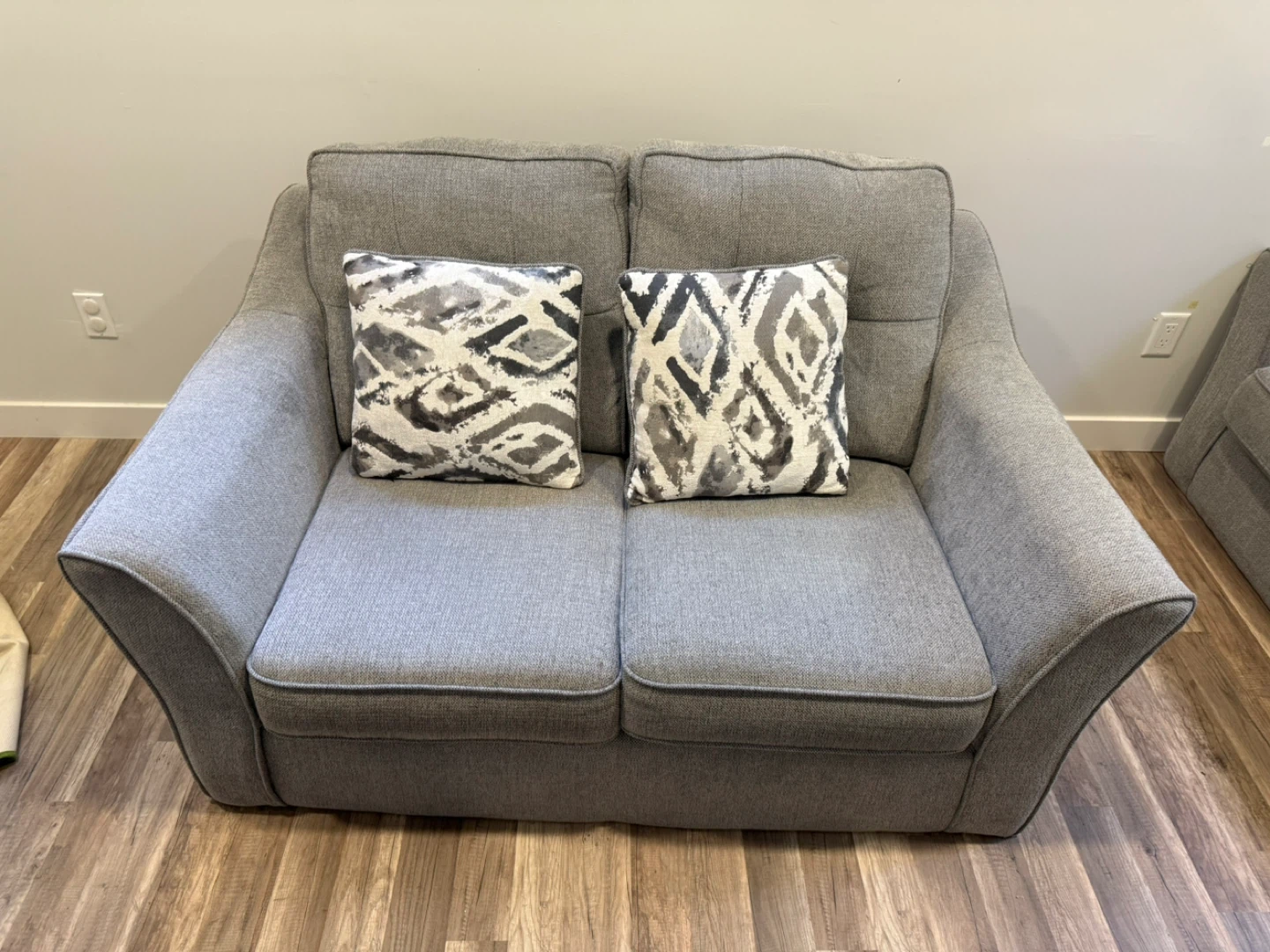 Grey Loveseat Sofa - photo 2