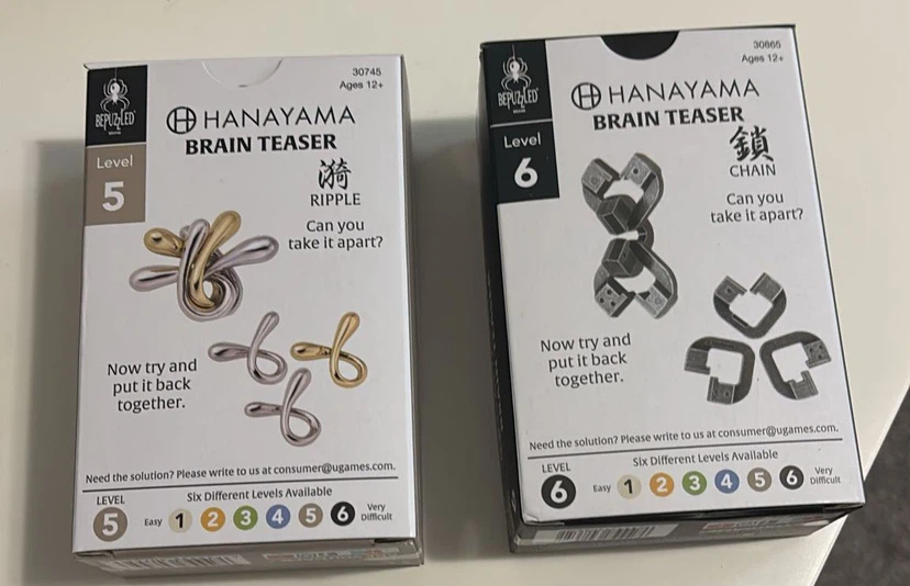 Hanayama Brain Teaser Level 6 Chain Puzzle