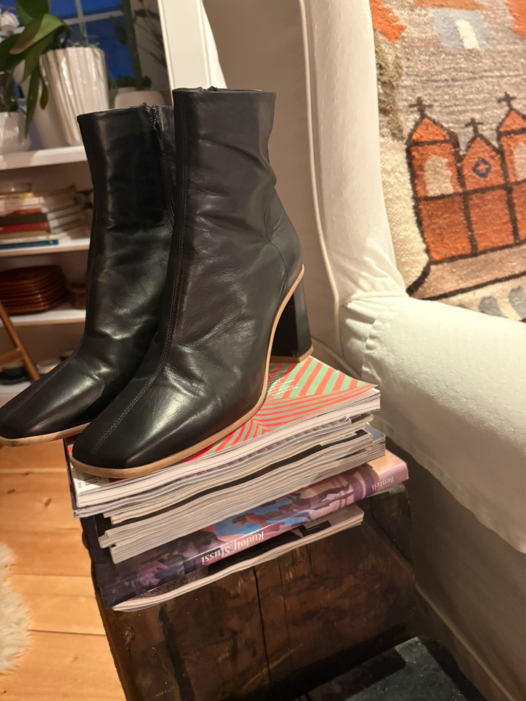 Free People size 41 Black Leather Ankle Boots - photo 5