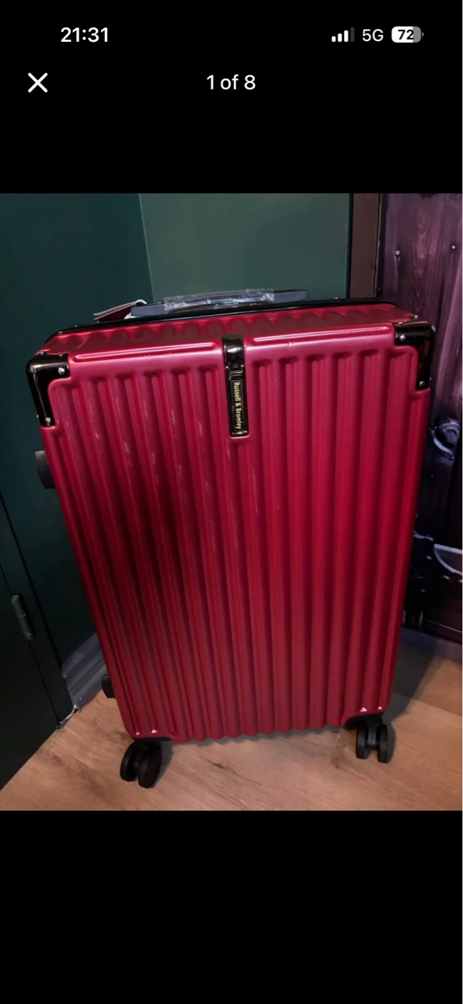 Red Russell & Bromley Spinner Luggage