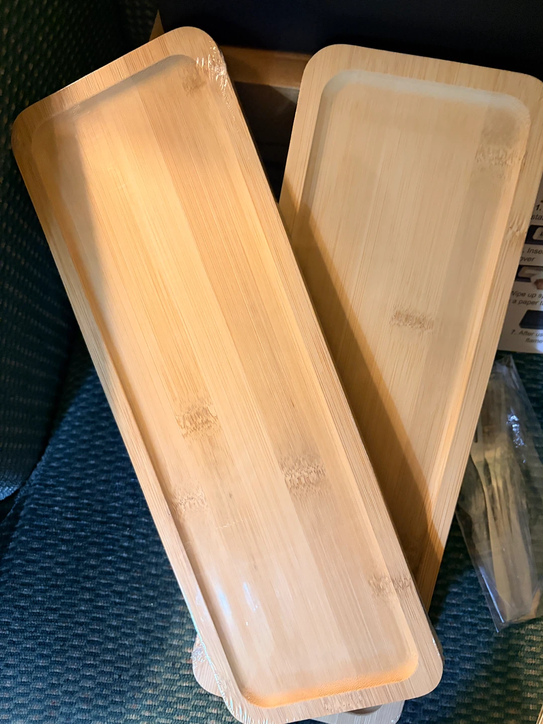 Tabletop Fireplace with Bamboo Trays and Skewers - photo 3