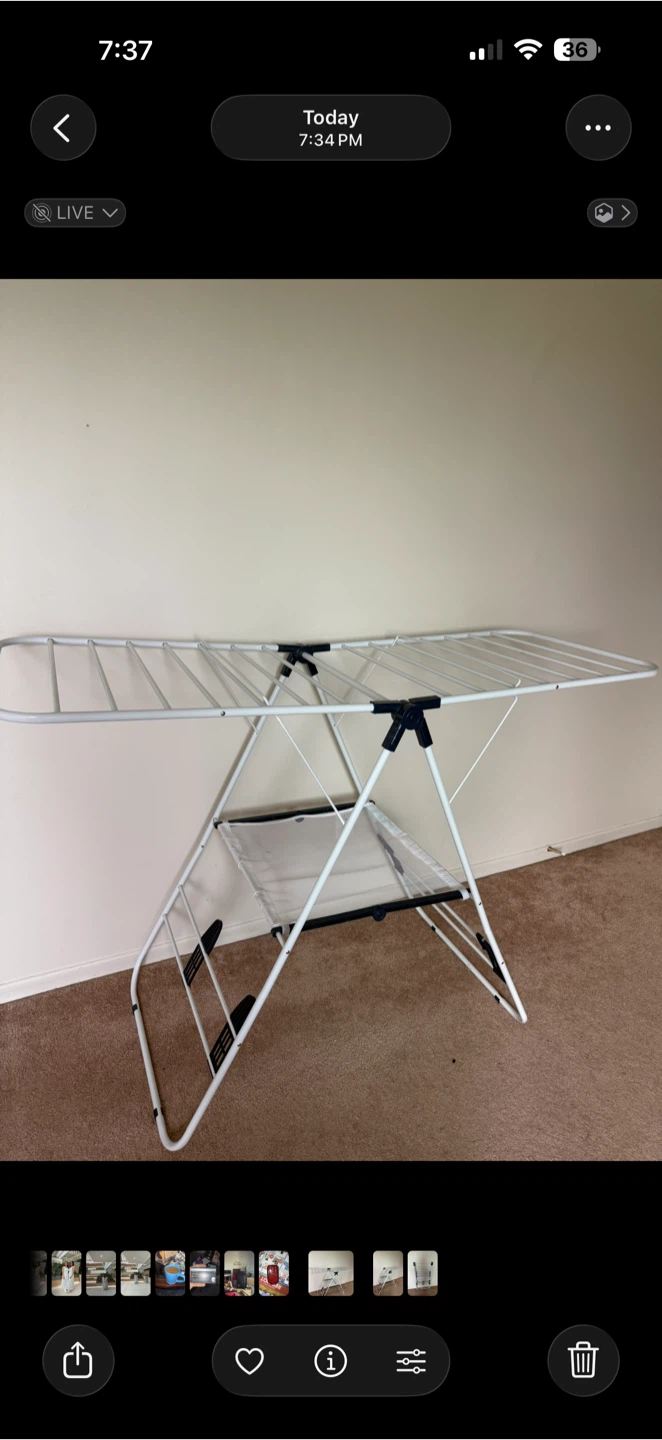 Folding Clothes Drying Rack